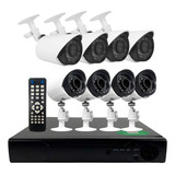 Kit Seguridad Dvr 8 Full Hd 8 Camaras Hd Infrarroja Hdmi Ip