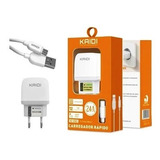 Carregador Turbo Micro Usb V8 Kaidi 2usb Duplo- Cabo + Fonte