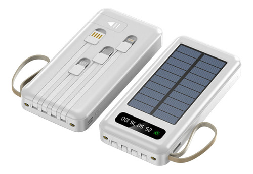 Cargador Solar C, Paquete De Batería Solar Portátil Usb De 2