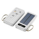 Cargador Solar C, Paquete De Batería Solar Portátil Usb De 2