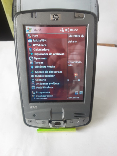 Palm Pocket Pc Hp 2470 Programas Juejos Sd Excel Wi Fi Music