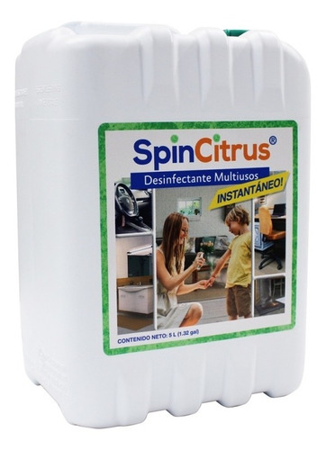 Desinfectante Spin Citrus Porron Elimina Sars Cov-2 Norma 40