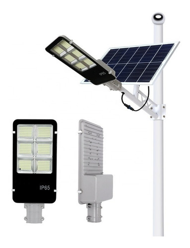 Lámpara Solar Exterior Led 400w Jortan Suburbana Alumbrado 