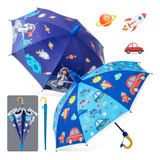Amylove Paquete De 2 Paraguas Reflectantes Para Niños Y Niña