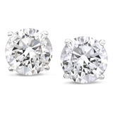 Aros Cubic Diamante ++brillo Grandes 9 Mm! En Plata 925, 