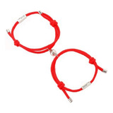 Set X 2 Pulseras Manillas Magneticas Parejas Amor Y Conexion