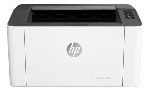 Impressora Função Única Hp Laser 107w Com Wifi Cinza Branca 