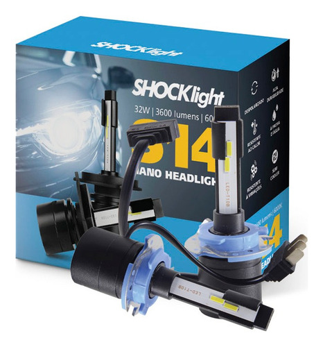 Lâmpada Super Led Nano Shocklight S14 6000k 3600lm H15