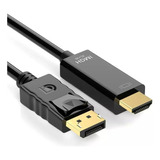 Cable Convertidor De Displayport A Hdmi 4k 2k 1.8 Metros