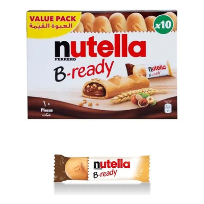 Nutella B-ready Biscoito Wafer Creme De Avelã Ferrero 10x22g | MercadoLivre