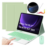 Teclado Con Mouse Y Lápiz P/para Galaxy Tab S9/s9 Fe 10.9