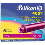Tinta Para Pluma Fuente Pelikan 4001 - Cartridges - Rosado