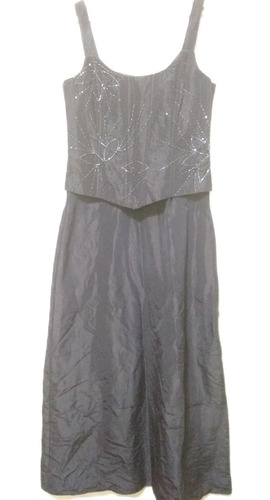 Vestido Largo Fiesta Mujer Dama Corset Bordado Taftan M