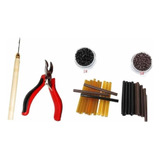 Kit: Alicate Extensiones + Aguja +  Microring Sili+ Keratina