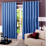 Cortina Blackout Blecaute C/ Voil 1,80 X 2,80 Quarto Cor Azul-claro