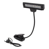 A Clip Recargable Usb En Lámpara De 10 Led Para Atril Que