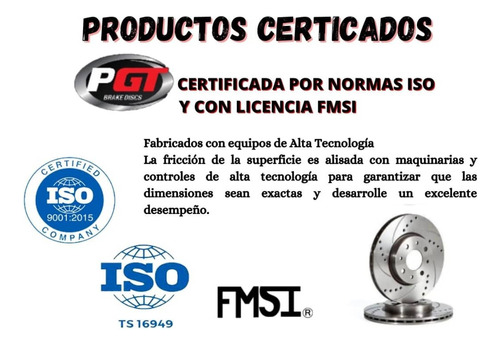 Disco D Freno Perforado  Delant Toyota Prado 2001 2002 31204 Foto 2