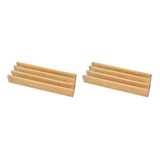 Paquete De 8 Separadores De Cajones De Bambú, Organizador De