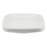 Plato De Vidrio Corelle, Cuadrado, 9.5 Pulgadas, Paquete De