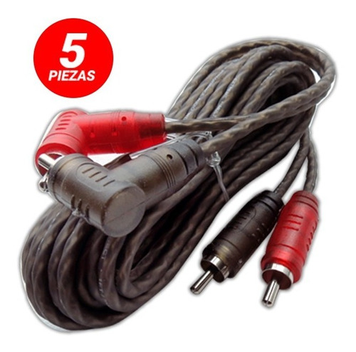 5 Pz Cable Rca Rock Series Rks-30rcax5 10ft / 3m 2 Canales