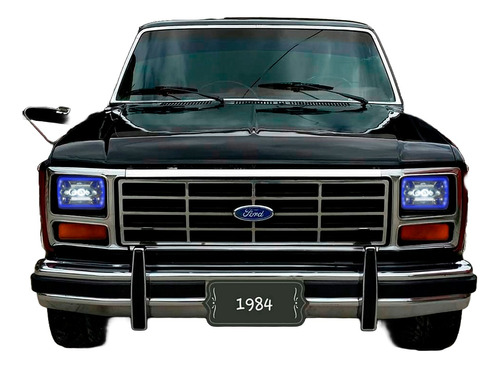 Faros Led Alta Intensidad Con Marco Azul Ford F150 Pick Up