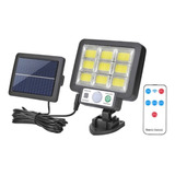 Reflector Led Panel Solar Sensor Movimiento Cob 216