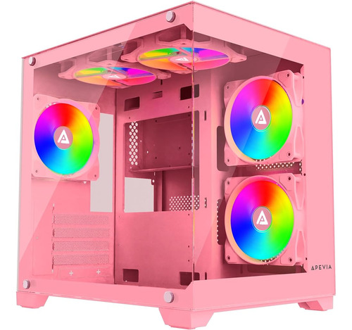 Prism Pk Prism Micro Atx Gaming Pc Cube Case W 5x 120mm Argb