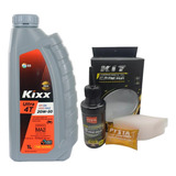 Aceite Kixx Moto 4t 20w50 Full Sintetico + Kit Cadena