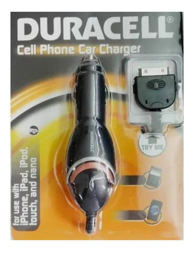 Cargador 12v Para iPhone 3/4/4s/iPad Duracell Fj