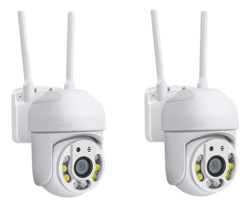 Pack X2 Camara Domo Wifi Interior Seguridad Vigilancia Espia