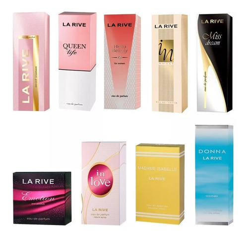 Kit Com 12 Perfumes La Rive + 12 Amostras 3 Ml - Original