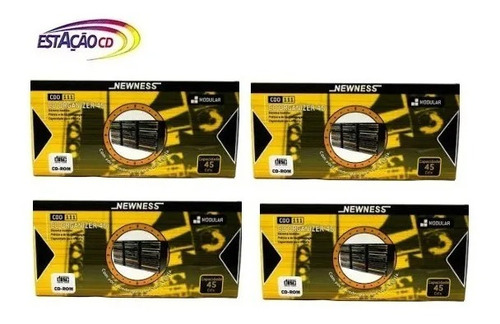 4 Unid Porta Cd Modular Newness Capacidade Para 45 Cd´s