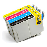 Kit Cartucho Para Epson Tx125 T133120 Cmyk Compatível