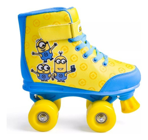 Patins Infatil 4 Rodas Quad Minions Compre E Ganhe Um Brinde