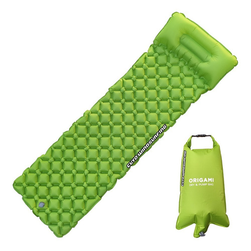 Colchoneta Aislante Ultralight Inflable Con Almohada Origami