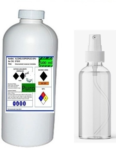 Limpiado Electrónico 500ml Alcohol Isopropilico + Atomizador