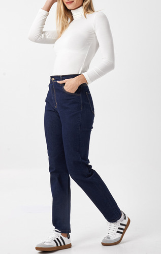 Mom Recto Mujer Elastizado, Todos Los Talles Jeans De Verano