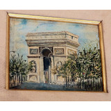 Oleo Pintura Arco De Triunfo Paris Gloria Ossoinak Marco Oro