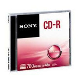 Sobre Con 1 Pieza Cd-r Sony 80min,700mb,vel.48x,cd Virgen