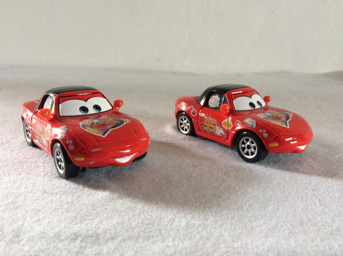 Cars Disney Pixar Super Fan Rayo Mac Queen Mia Y Tia Origina