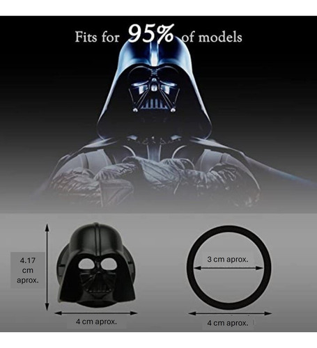 Emblema Boton De Encendido Darth Vader - Cubierta Star Wars Foto 6