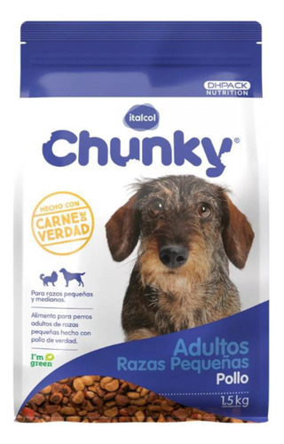 Alimento Perro Adulto Raza Pequeña Nuggets Pollo 1.5kg X3und