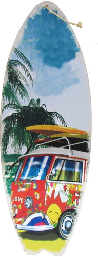 Quadro Placa Decorativa Parede Prancha Surfe Kombi Mdf