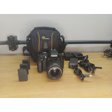 Câmera Canon Rebel T6i + Lente 18-55mm Dslr