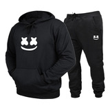 Roupa Masculina Para Frio Conjunto Moletom Dj Marshmello Top