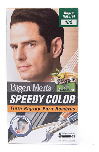 Tinte Rápido Para Hombre 102 Negro Natural Bigen