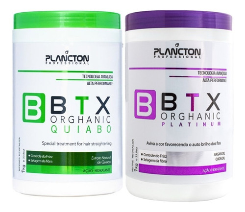 2 B-btx Plancton Orghanic E Platinum Sem Formol + Quiabo 1kg