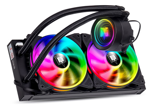 Water Cooler 240mm 2 Fan Rgb Processador Pc Cpu Gamer Led