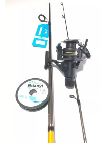 Combo Shimano Profesional Spinning-variada + Carga De Regalo