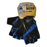 Guantes Cortos Gel Profile Ciclismo Ruta Mtb Azul Amarillo